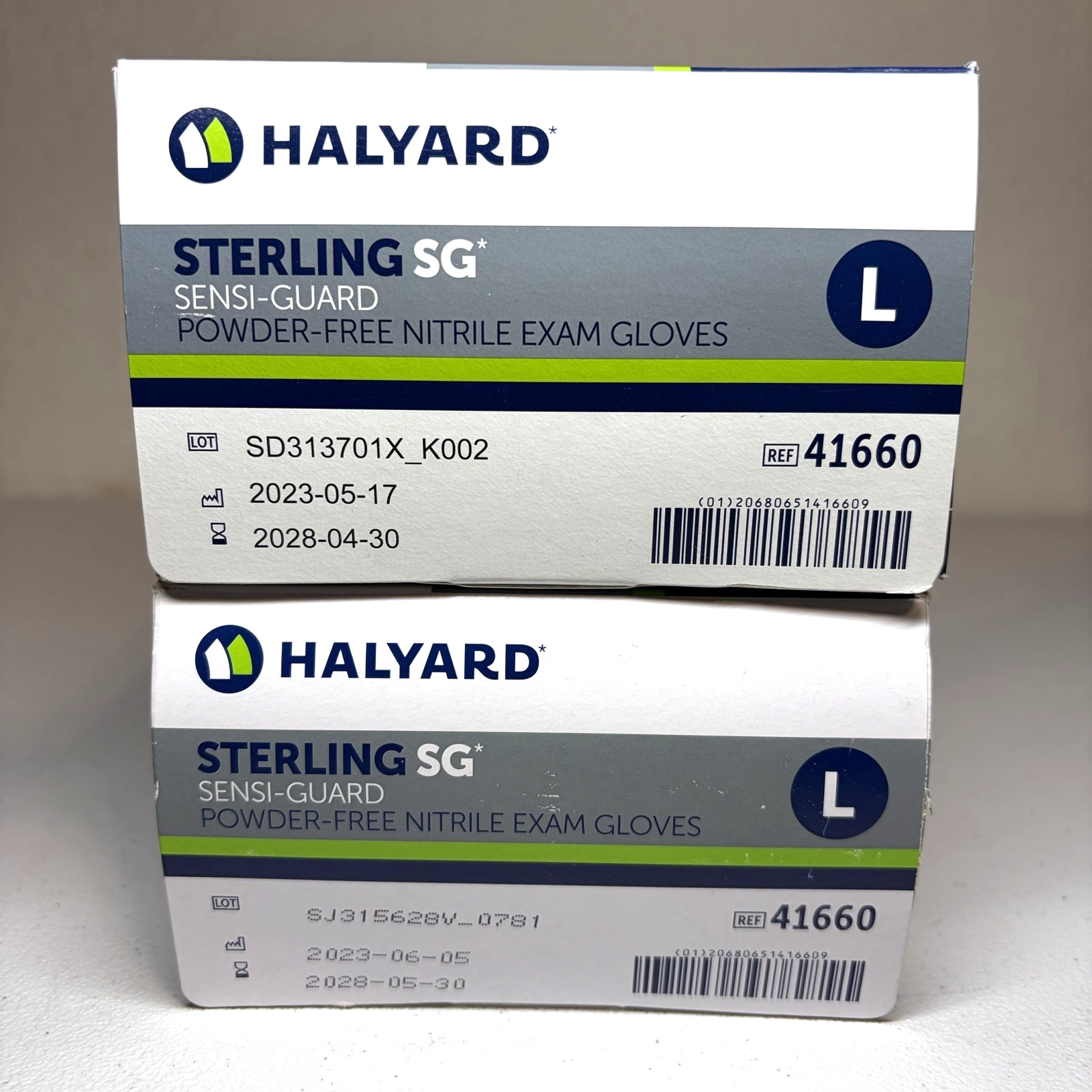 Halyard Nitrile Exam Gloves Size Large 3.5 Mil 250 Count Box Exp. 4/2028