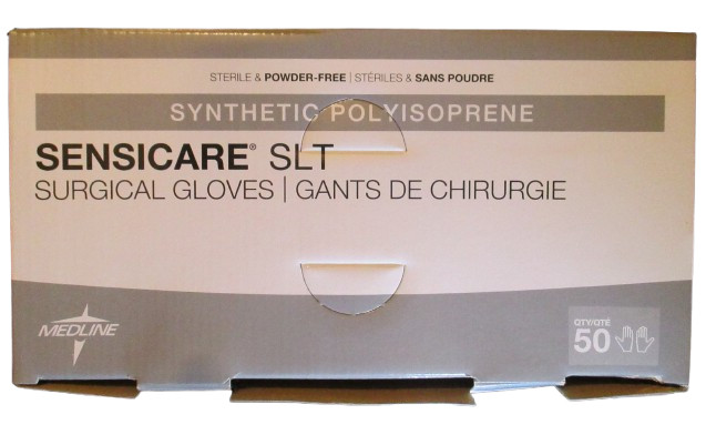 Sensicare SLT Synthetic Polyisoprene Surgical Gloves 6 1/2 (50) MSG1565