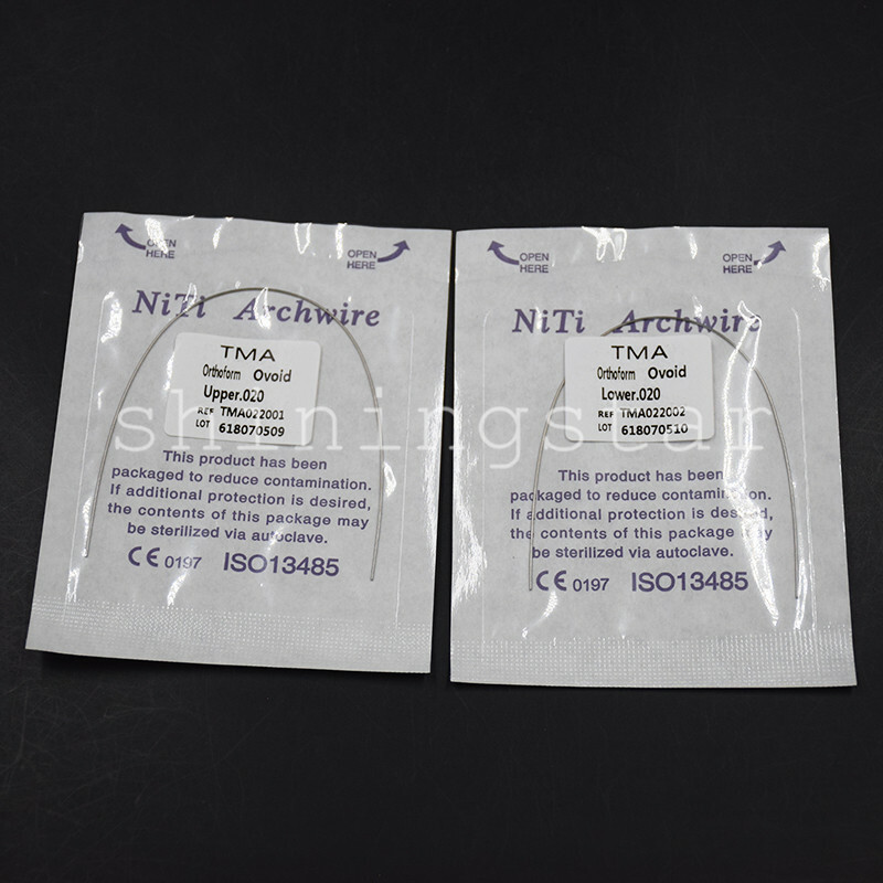 10 Packs 10 Pcs Dental TMA Arch Wire Upper/Lower Titanium Molybdenum Alloy Round