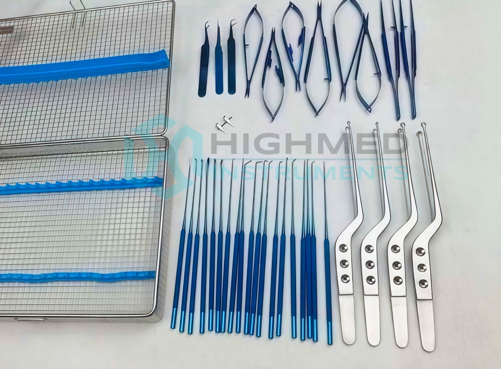 Micro surgery instruments set Neuro Surgical Titanium coated Instruments