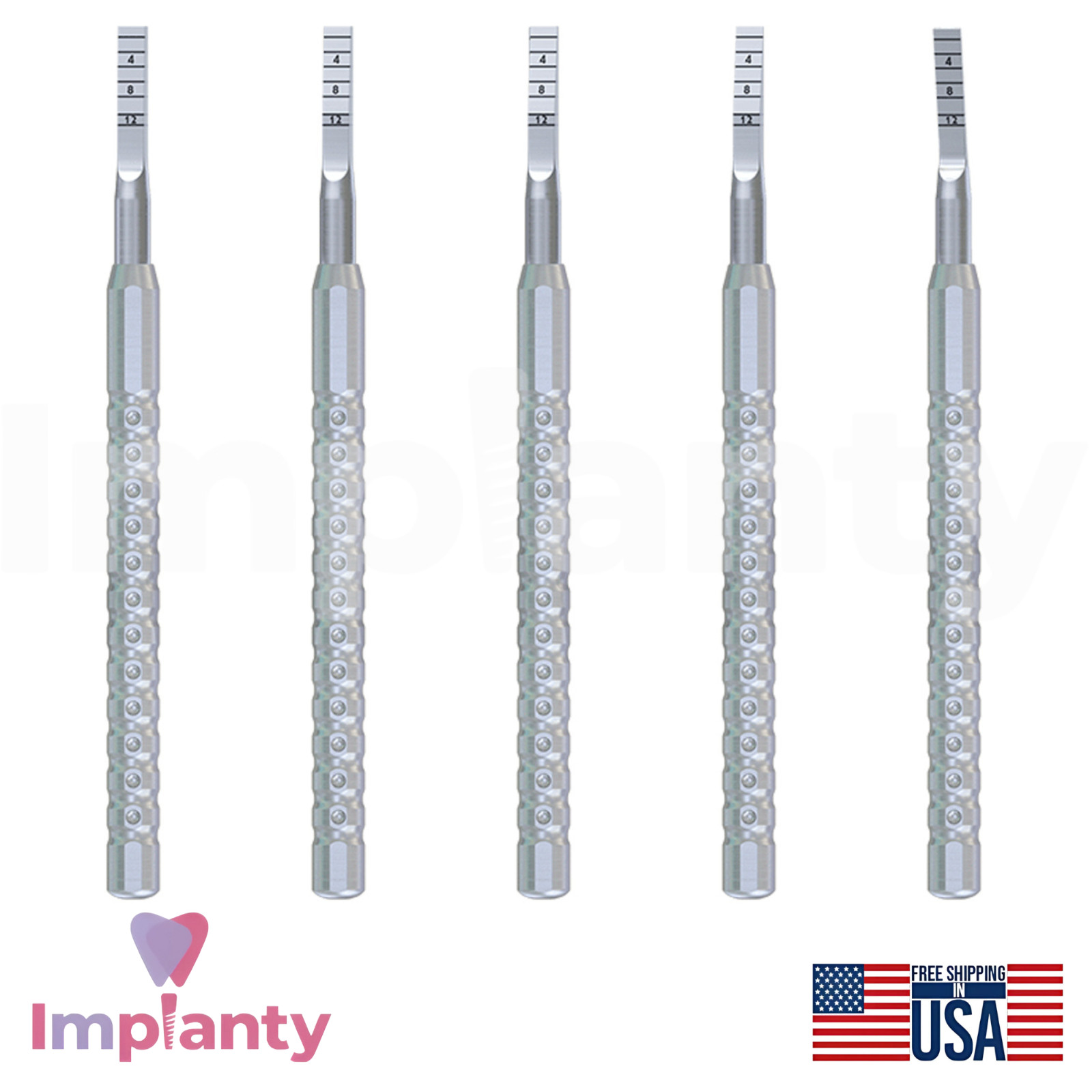 Ridge Split Chisel B0NE Expander Dental Kit 5pcs Fixture Insertion Support