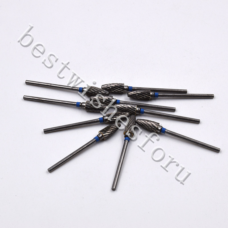 F6 2.35mm Tungsten Carbide Steel Dental Plaster Alloy Acrylic Burs Tooth Drill