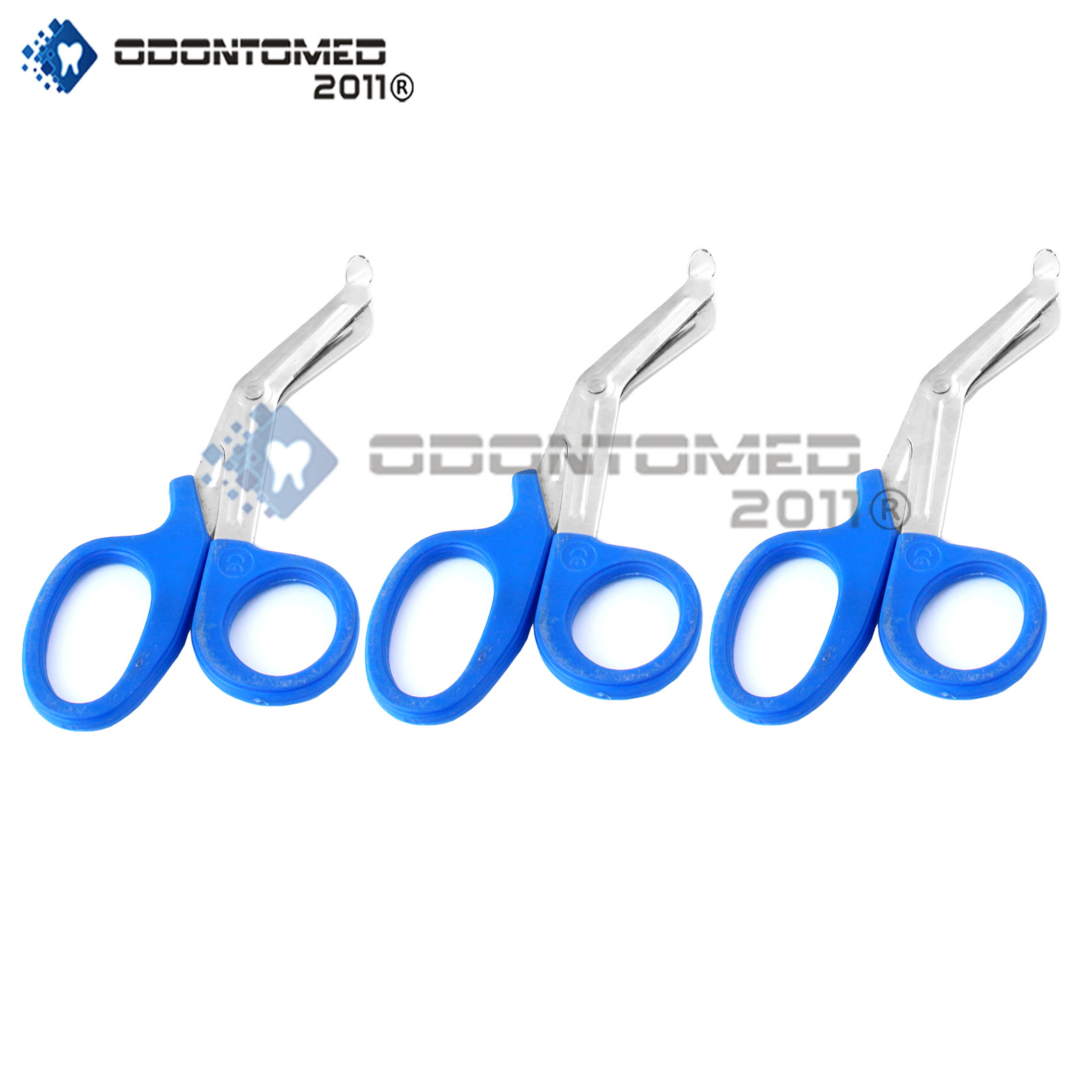3 Pcs New Blue Utility Scissors 5.5″ Multi-Purpose Diy Ems Emt Universal Shears