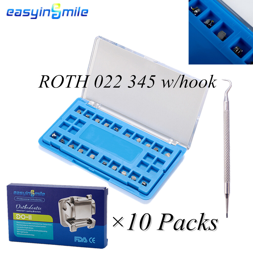 Dental Orthodontic Brackets Material Passive Self Ligating Braces MBT/Roth brace