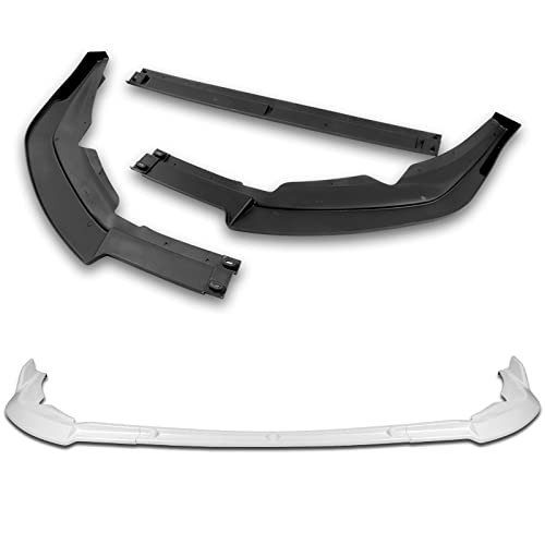 3PC Front Bumper Lip Spoiler Kit for 2021-2023 Toyota Sienna Painted White