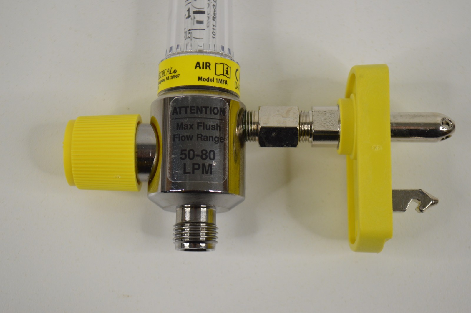 BRAND NEW Precision Medical 1MFA Medical Air Flow Meter 0.5-15 LPM Chrome
