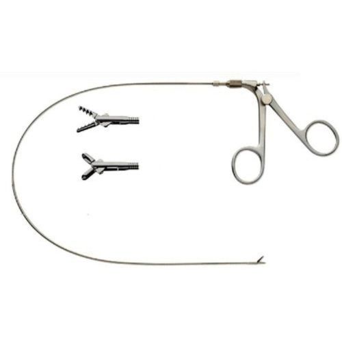 SS Cystoscopy Flexible Forceps Grasping Or Biopsy Double Action Jaws 4 Fr 60cm