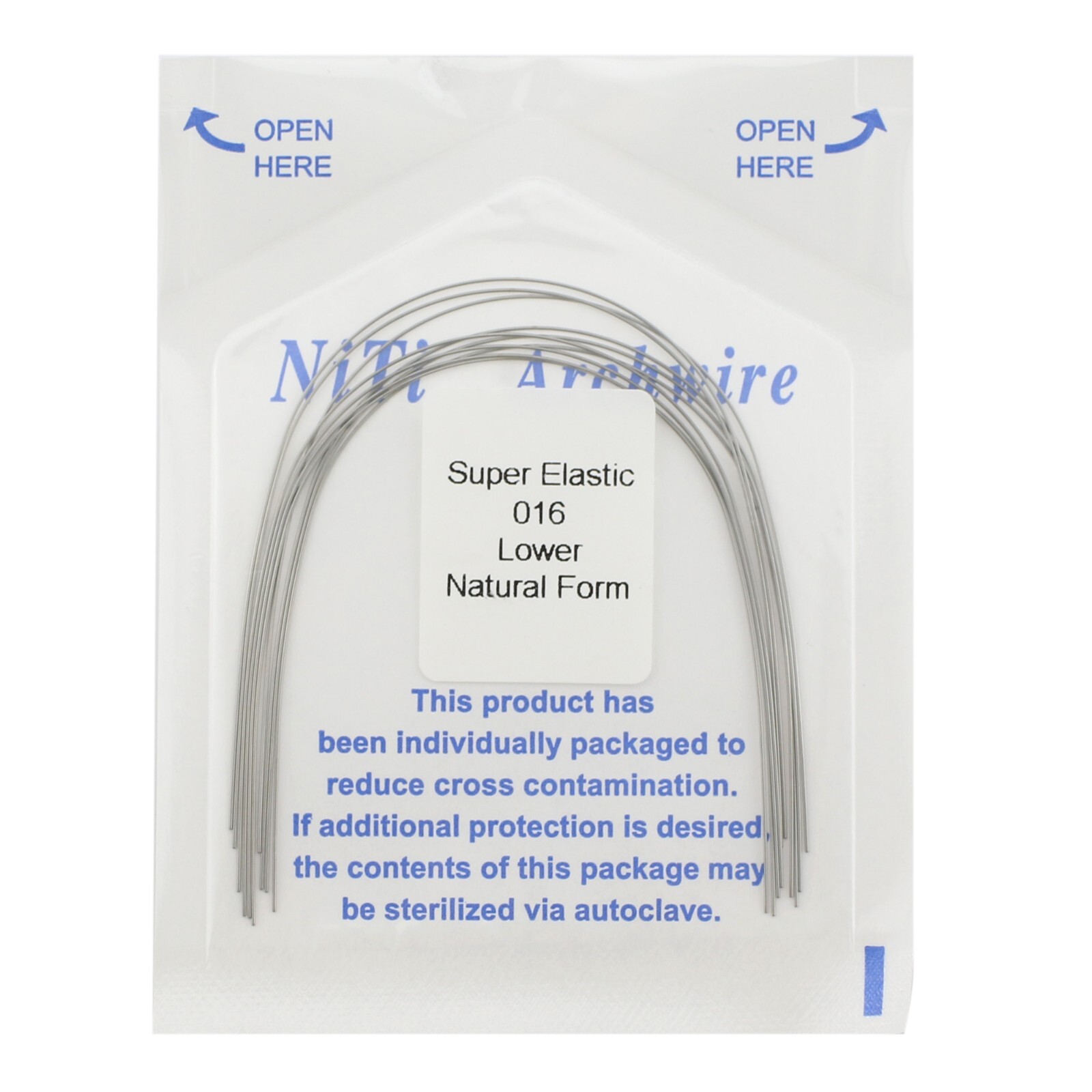 100PCS Dental Orthodontic Arch Wire Niti Natural Form Round Rectangular 16×22 14