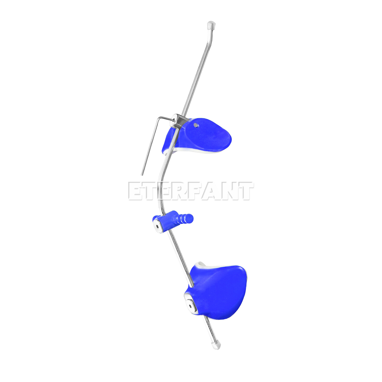 Dental Ortho Adjustable Reverse-Pull Forward Pull Single Bar Headgear Red/Blue