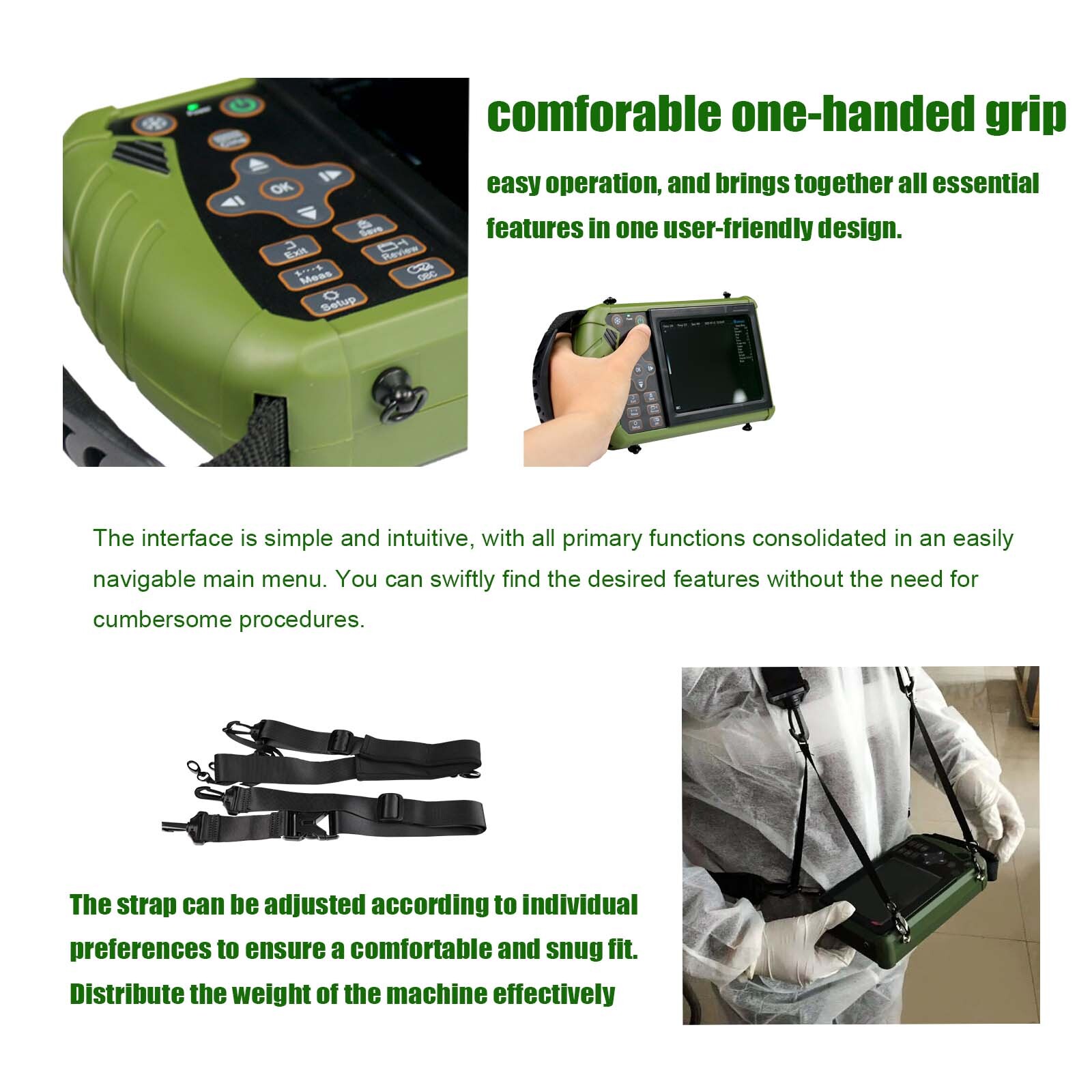 Dawei Portable Pet Ultrasound Handheld Veterinary Machine For Goat Cattle Horse