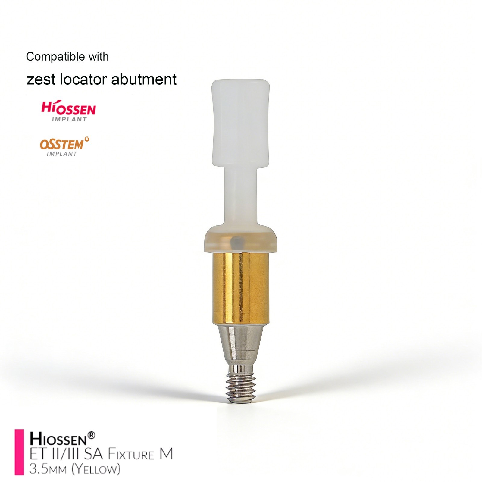 Overdenture Attachment locator abutment For HIOSSEN ET SA Mini/Standard Platform