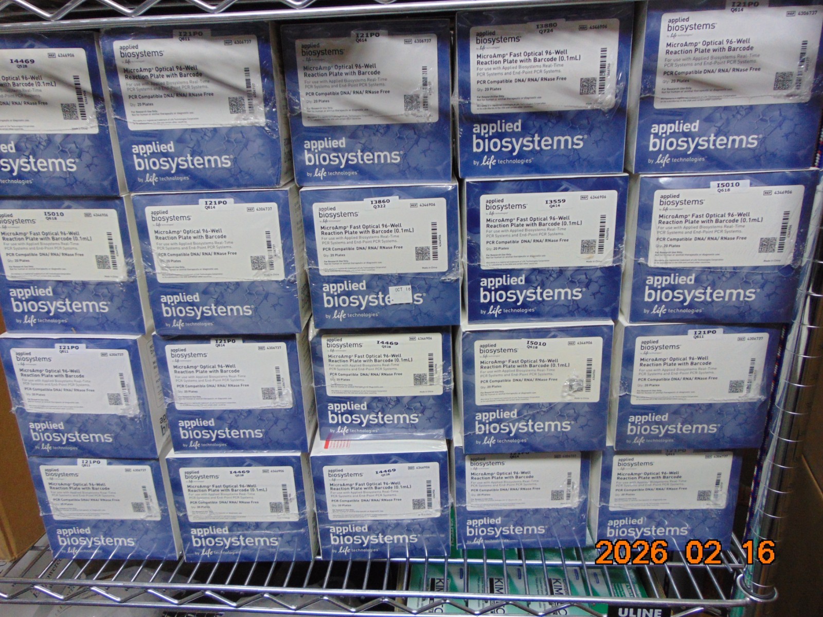 1 NEW 4346906 APPLIED BIOSYSTEMS 96 well MICROAMP FAST OPTICAL REACTION 20 PLATE