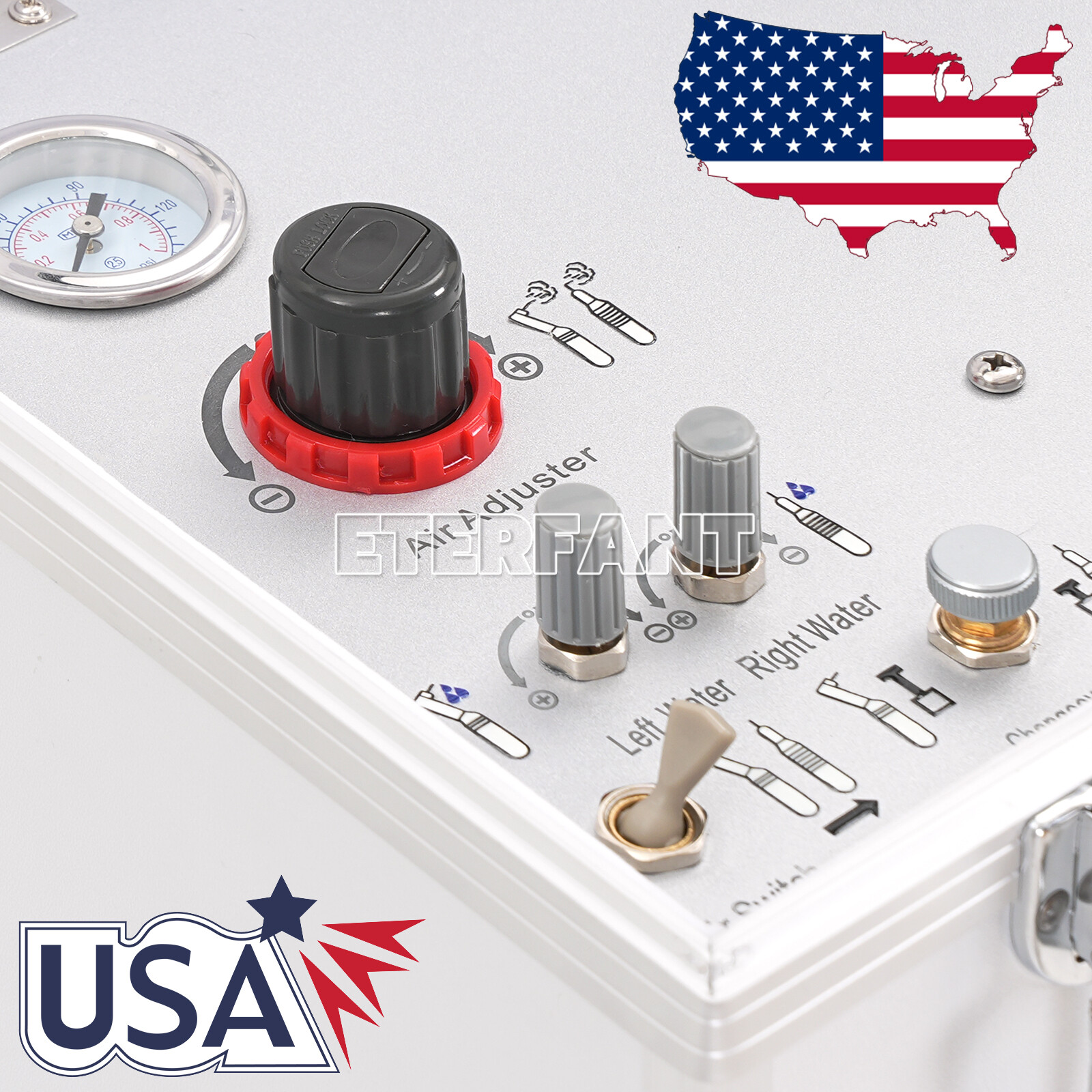 BD-402 Portable Dental Delivery Unit Air Compressor Suction System 4 Holes