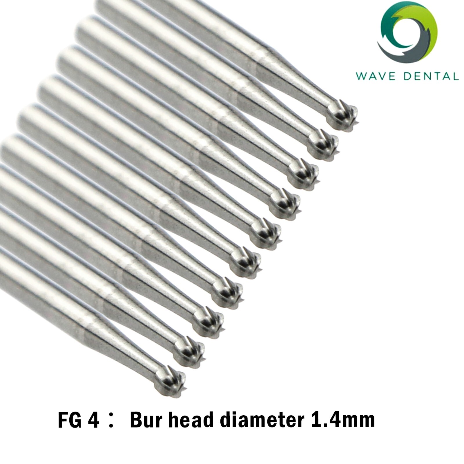 Wave Dental Tungsten Carbide Burs For High Speed Handpiece Round FG 1/4 FG8