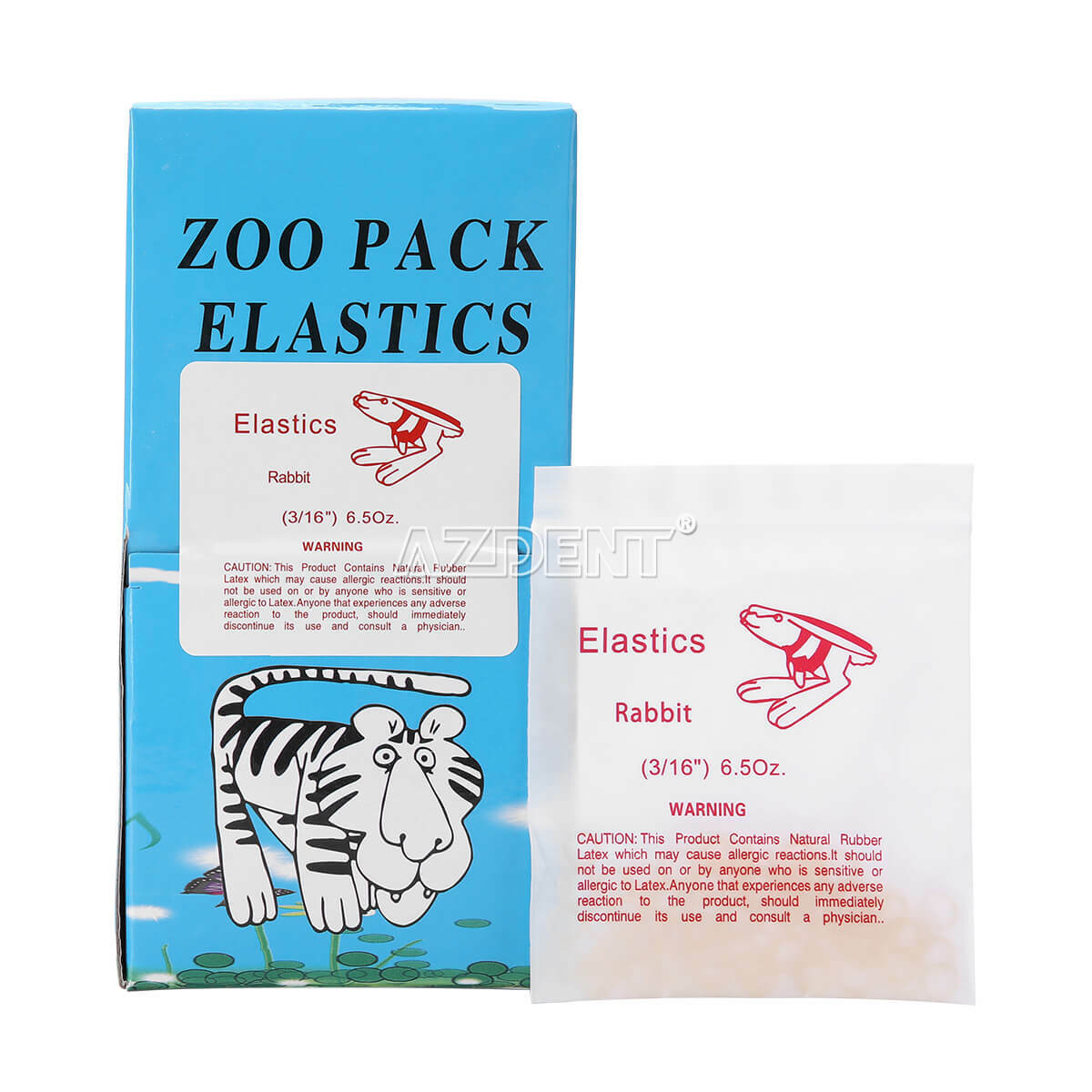 5000pcs Orthodontic Dental Elastics Band Animal images Fox Rabbit Squirrel