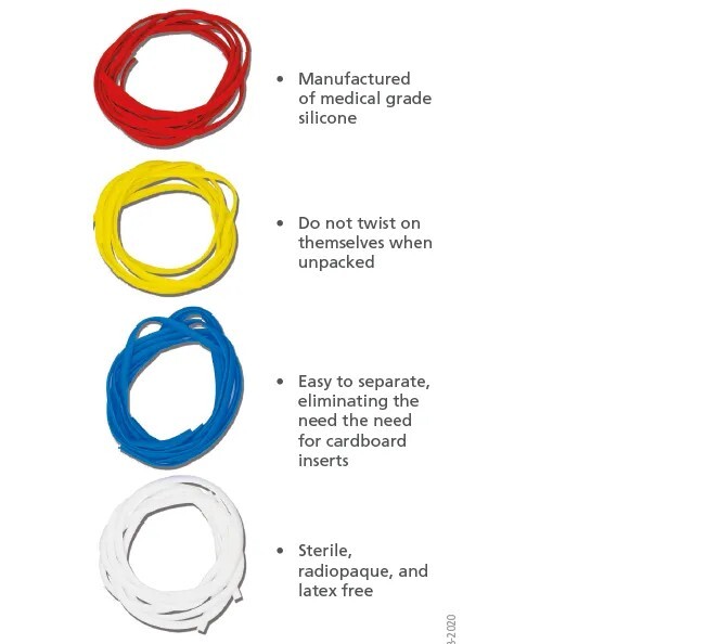 Silicone High Quality Vascular Ties Veterinary Vessel Loop 8 Pack
