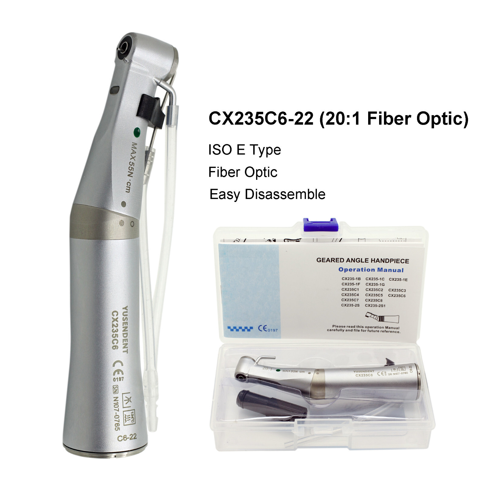 Dental 32:1 20:1 1:1 1:2 Implant Surgical Handpiece Straight Contra Angle