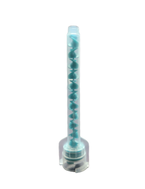 Dental Impression Mixing Tips for Heavy Body – 500 pcs, Teal – 6.5 mm 1:1 Ratio