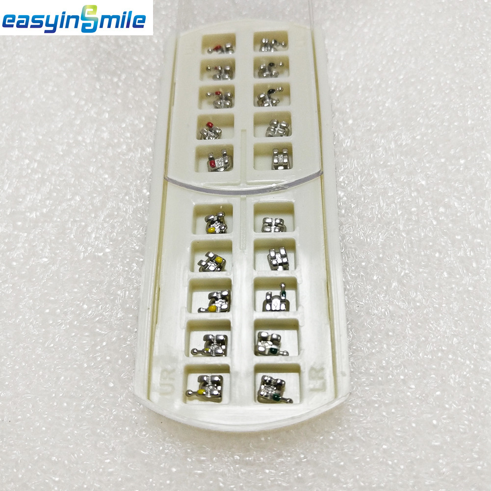30packs Dental Orthodontic Brackets Roth 345 with Hook 022 Metal Mini Mesh Base