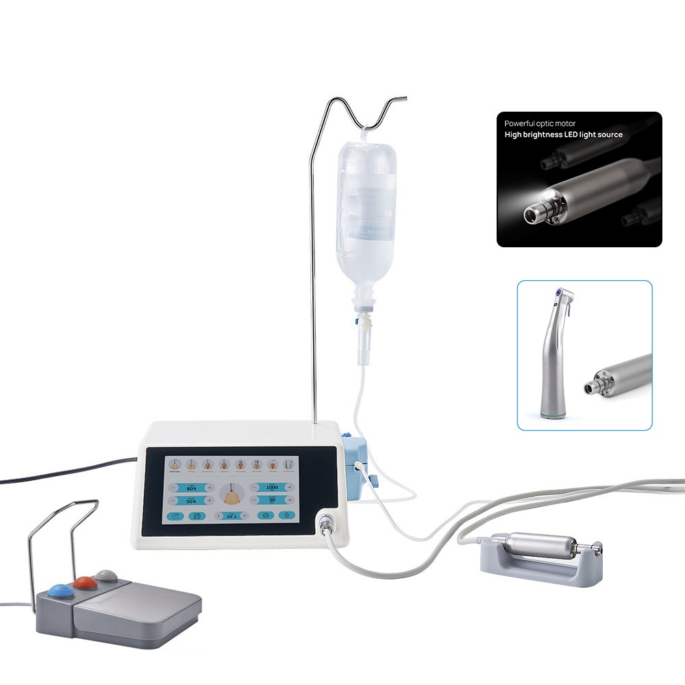Dental Implant Machine System Surgical Brushless Motor+ 20:1 Handpiece LED UPS