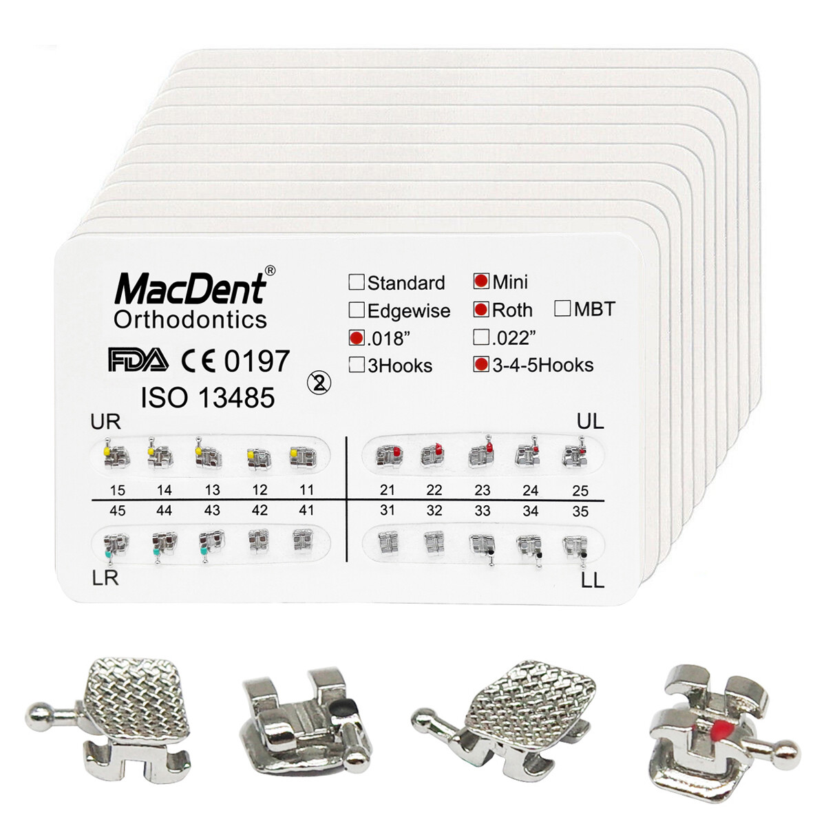 MacDent MX-E16 Dental Push Low Speed Contra Angle Handpiece Fit NSK 1.6mm burs A