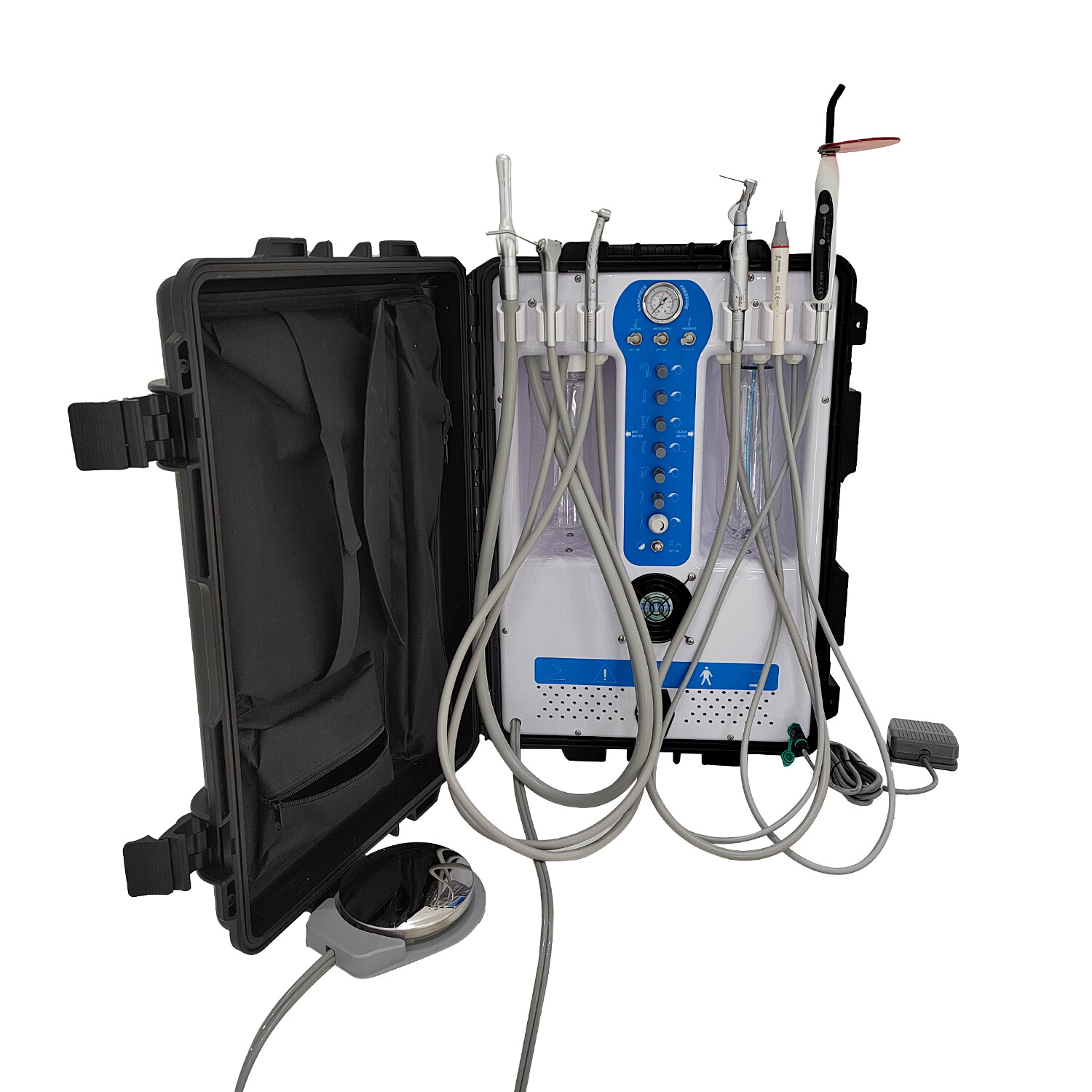 New Type Dental 600W Unit Air Compressor With Curing light & Scaler 2H GU-P206S