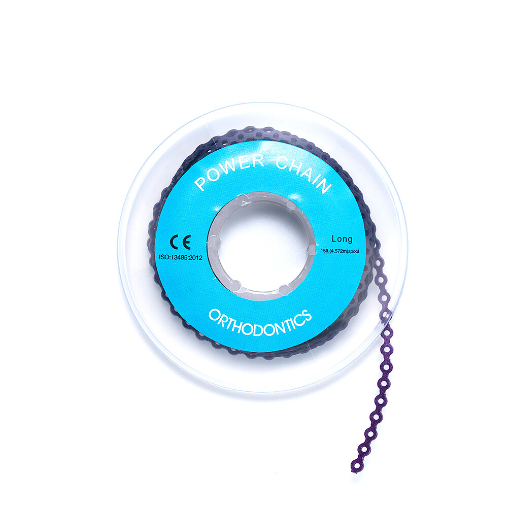 Dental Orthodontic Power Chains Braces Rubber Bands Elastic Short Long Closed
