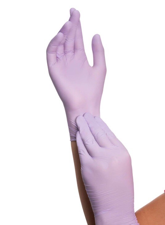 (250/Pk) KIMBERLY-CLARK Disposable Nitrile Exam Gloves – Medium Lavender KC100