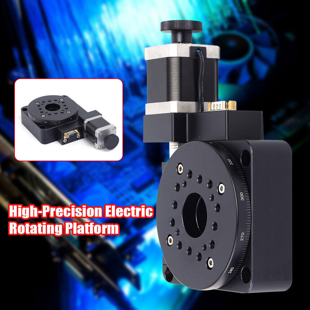 Electric Motorized Optical Rotation Platform 100mm Precision Stage