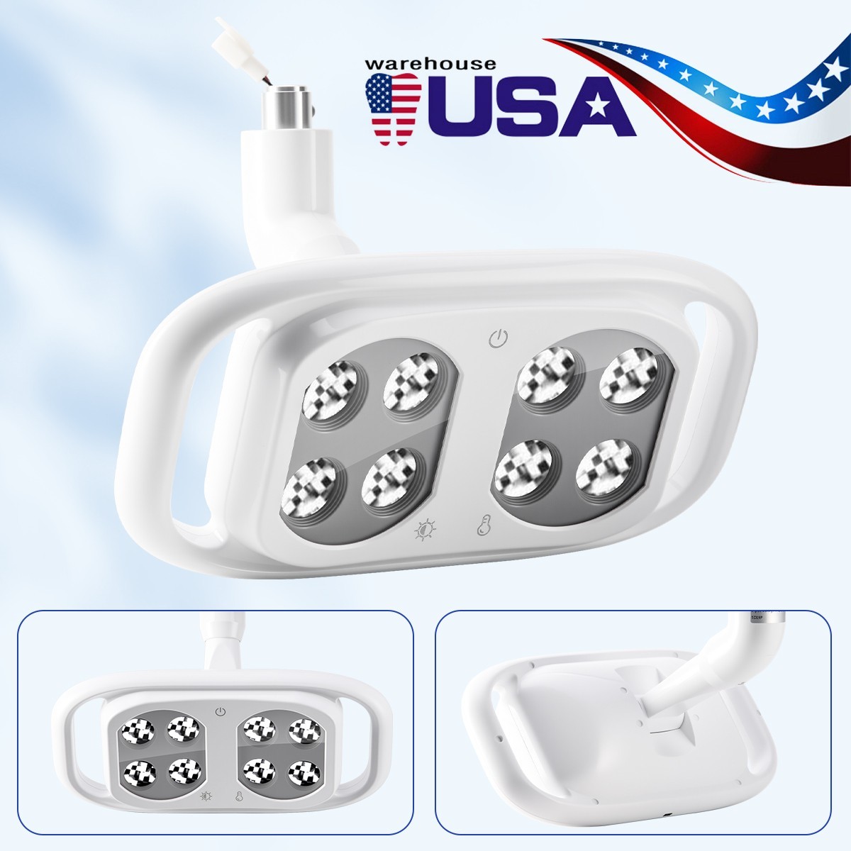 Dental 6 /8 /12 LED Lamp Oral Light Lamp Senser For Dental Unit Chair Adjustable