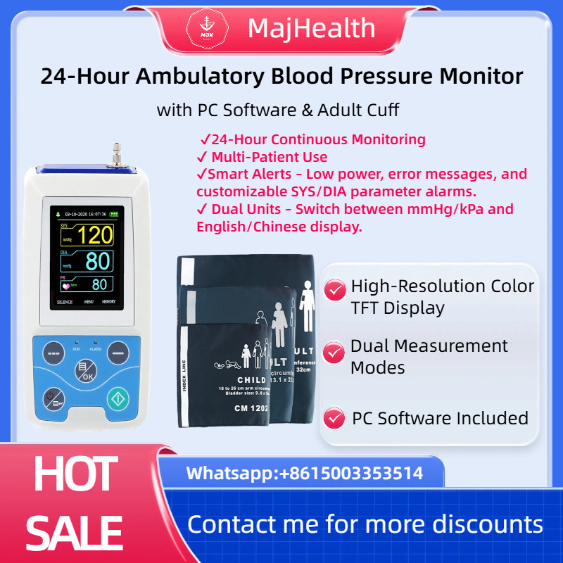 24hr Ambulatory Blood Pressure Monitor – Comfortable Wear, Detailed Report