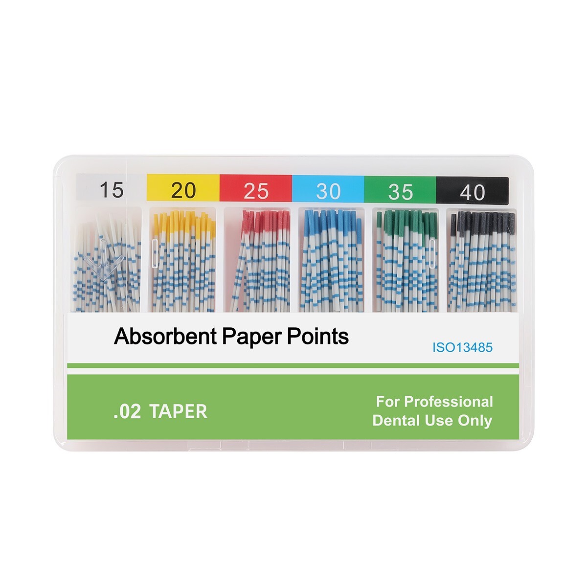 Dental Absorbent Paper Points/Gutta Percha Points with Scale Obturating Tips Bar