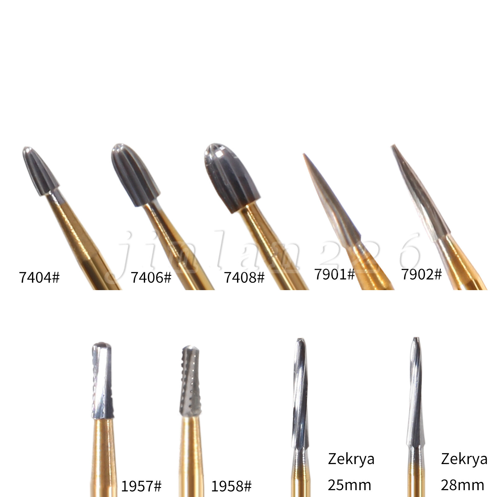 Dental Tungsten Steel Burs For High Speed Handpiece FG7901 FG7902 FG7406 FG7408