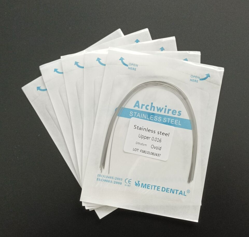 Dental Orthodontic Stainless Steel Wire Round/Rectangular Arch Wires Ovoid