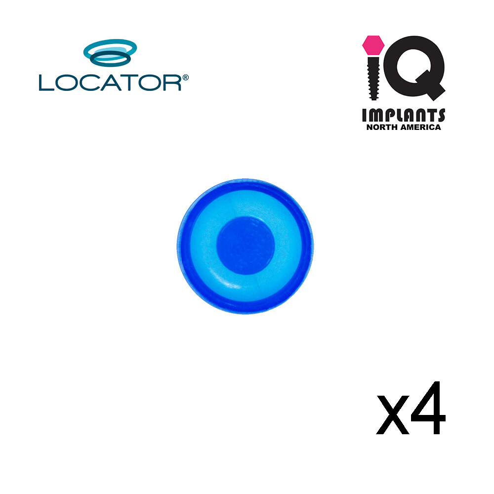 Zest Locator Genuine Original Male Caps Standard Xtra-Light, Blue 1.5lbs 4-pack