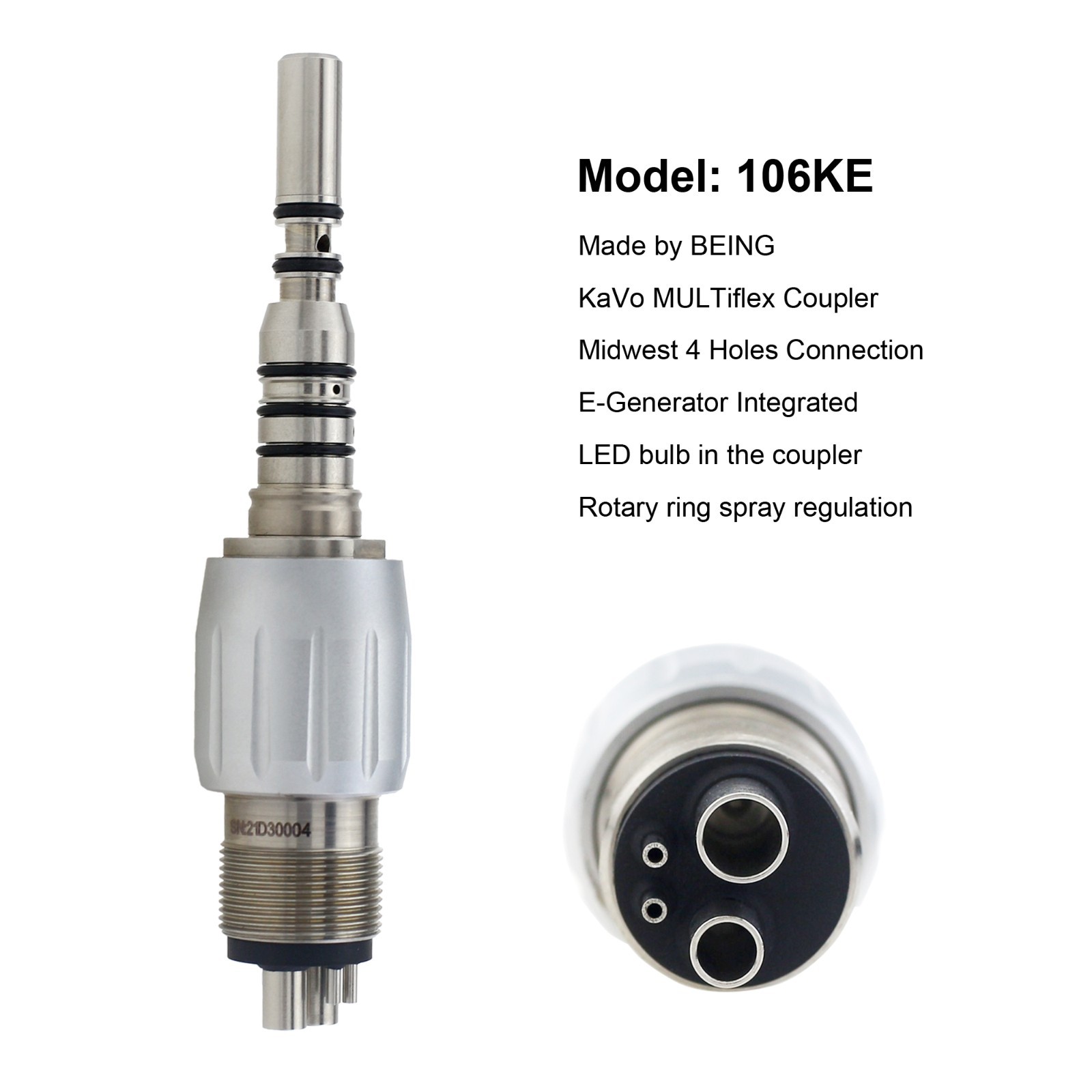 COXO Dental High Speed Handpiece Fiber Optic For KaVo MULTIflex Coupler 4 6 Hole