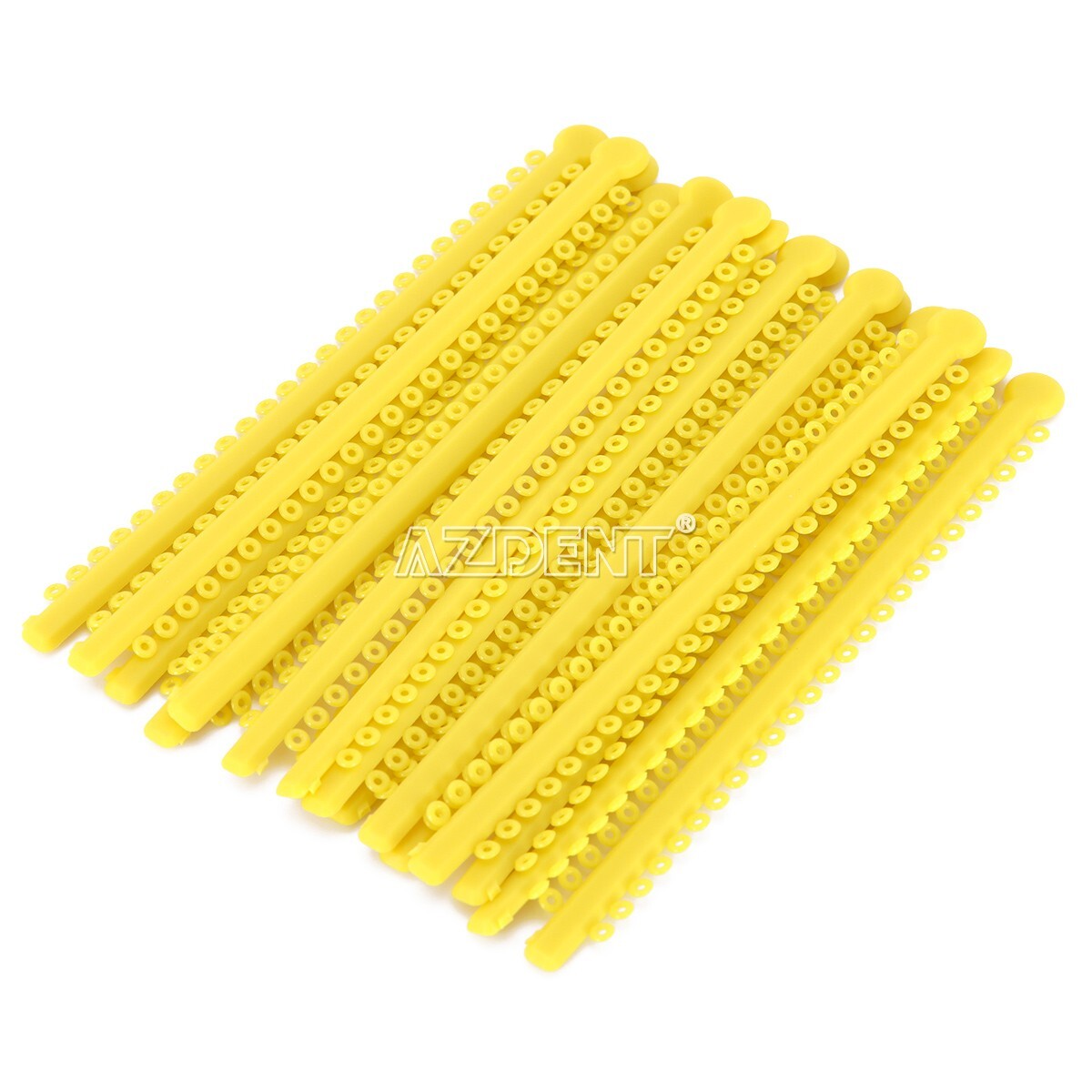 AZDENT Dental Orthodontic Ligature Ties Elastic Rubber Bands 1000 Ties/Bag