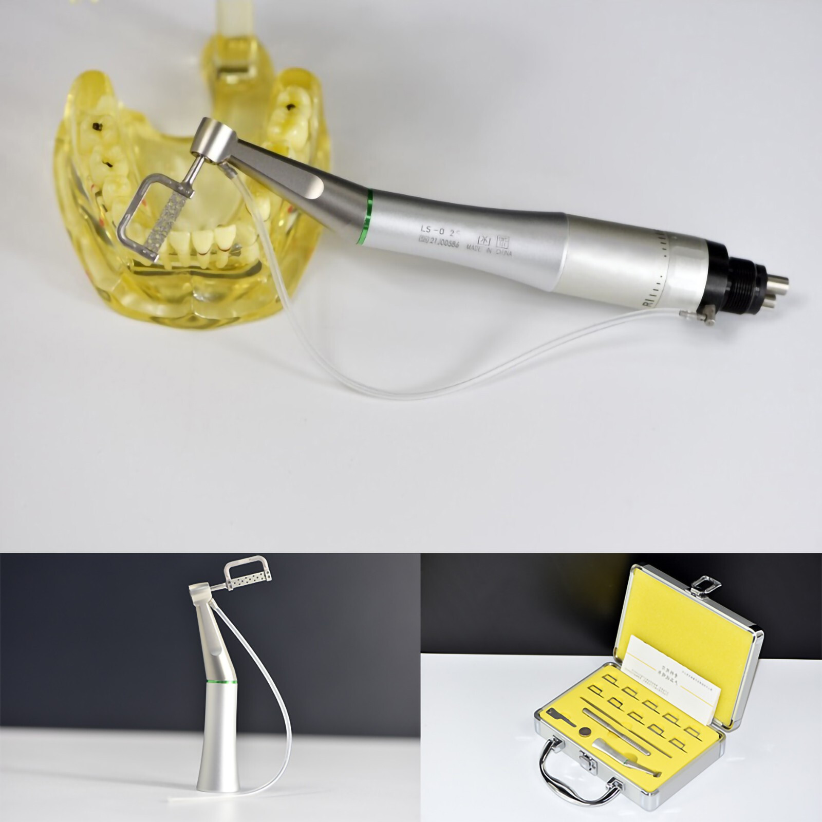 Pro Dental Reduction 4:1 Interproximal Stripping Contra Angle Handpiece IPR Kit
