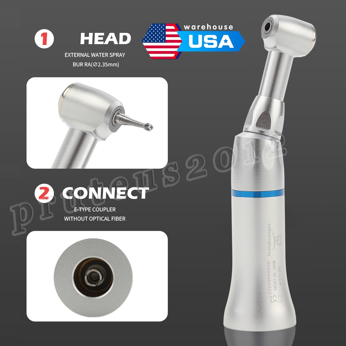 NSK Style Dental Low Slow Speed Handpiece Contra Angle Push Button E-Type FDA CE