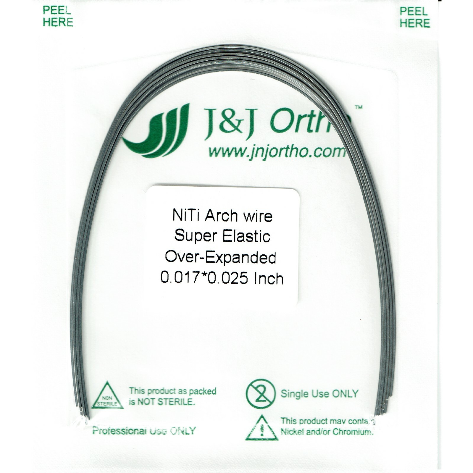 J&J Ortho™ Orthodontic Arch Wire Over-Expansion Form(NiTi / S.S. / TMA)