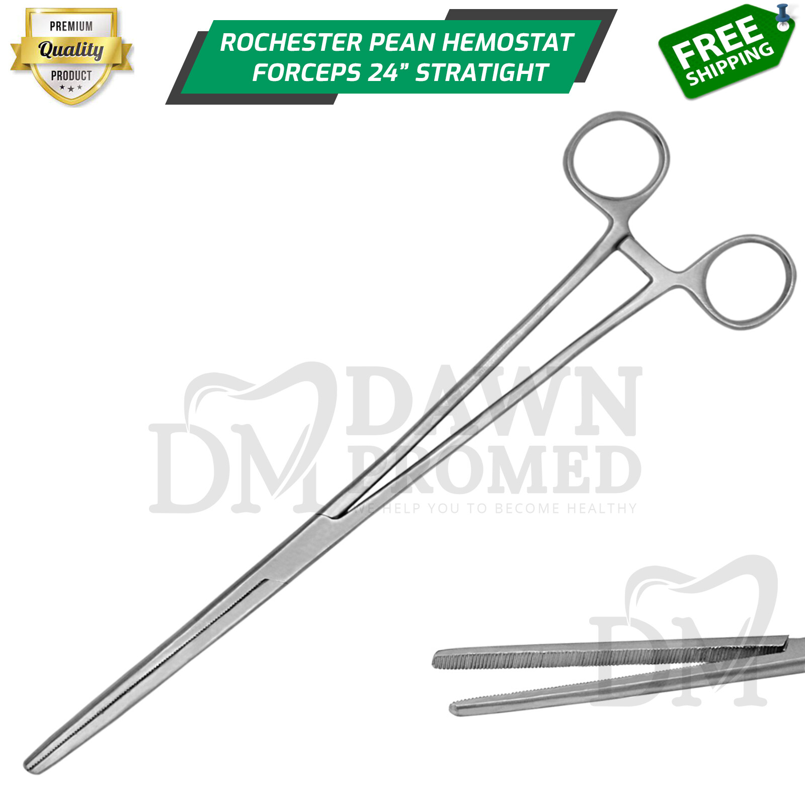 Fishing Hemostat forceps 24″ Straight Pean Forcep Locking Clamps Stainless