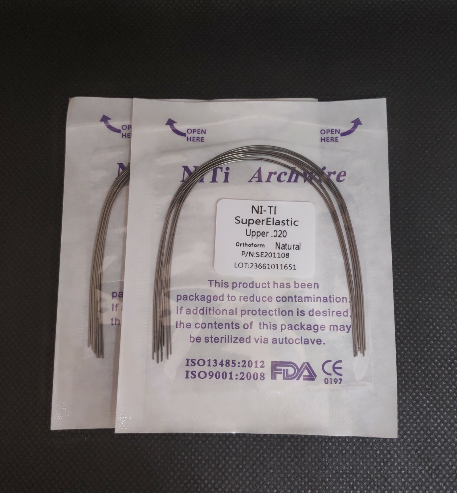 30Packs Dental Orthodontic Super Elastic Wire Niti Round Arch Wires Natural Form