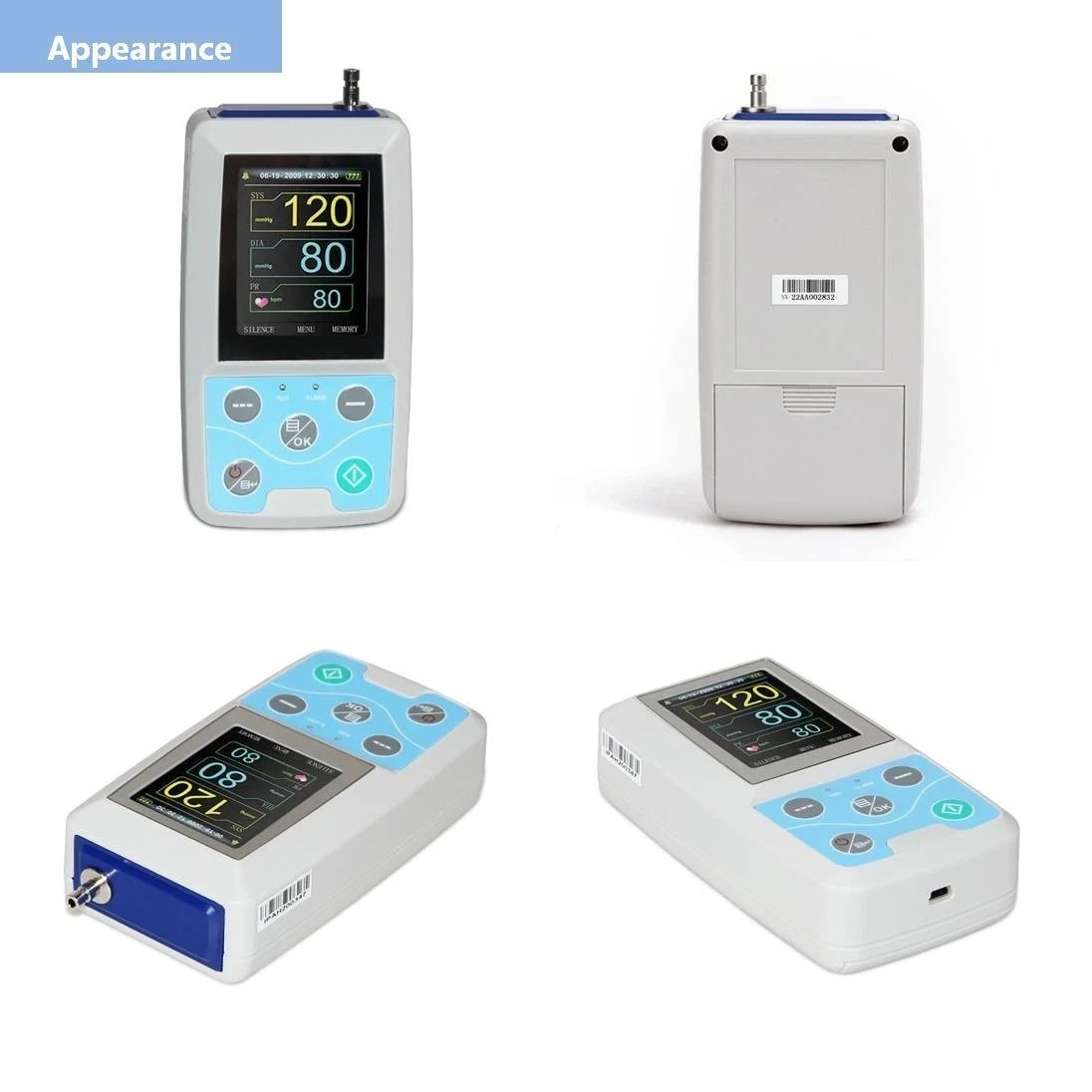 US Stock ABPM50 24 Hours Ambulatory NIBP Monitoring PC Software Adult cuff