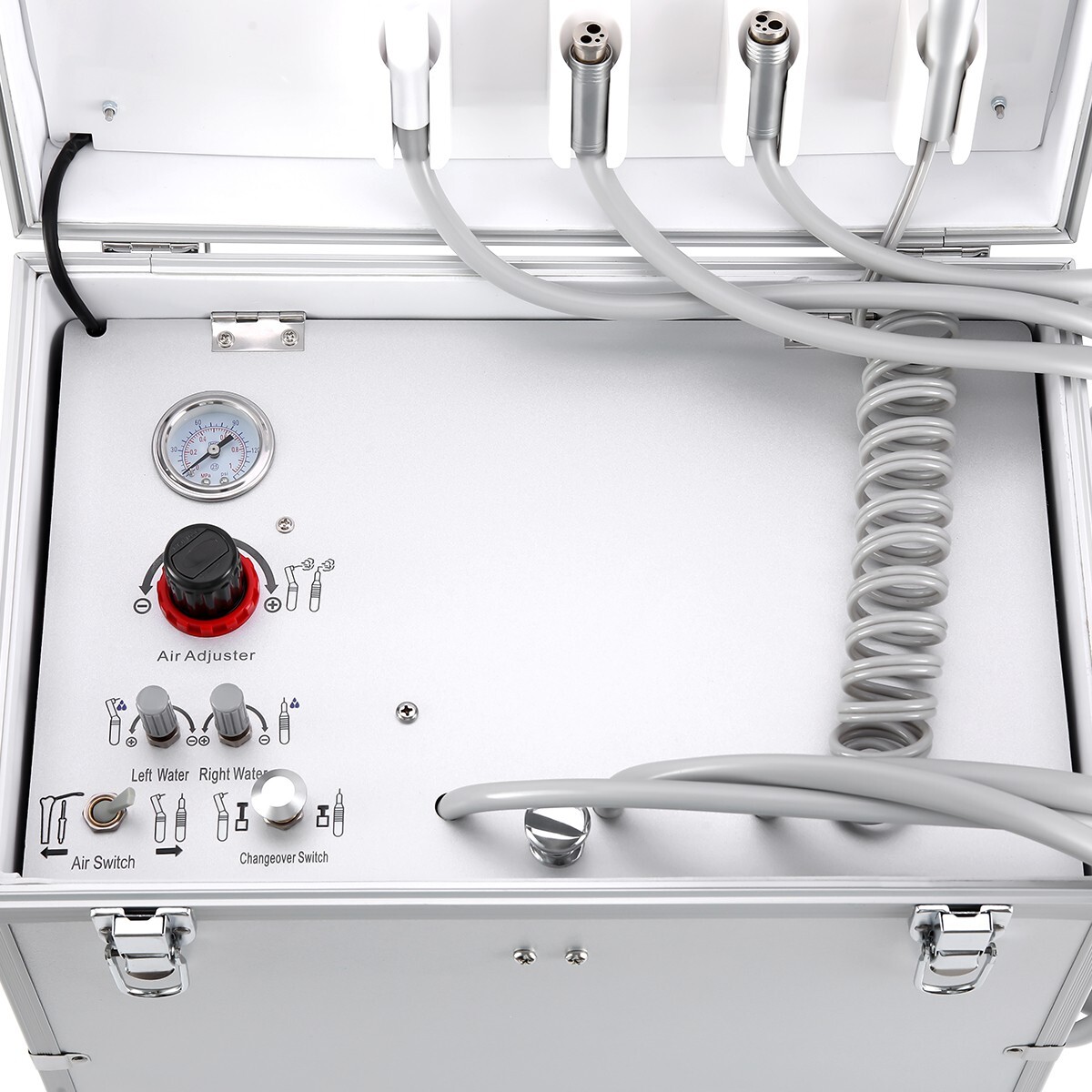 Portable Dental Mobile Delivery Unit System Air Compressor /Handpiece 4Holes