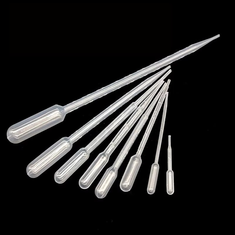 10pcs Plastic Graduated Pipette Droppers 0.2-10ml Liquid Transfer Tools