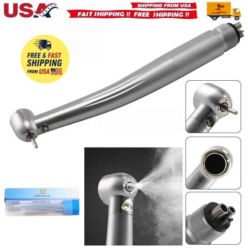 NSK Style Dental Fiber Optic LED E-generator High Speed Handpiece Turbine 4 HOLE