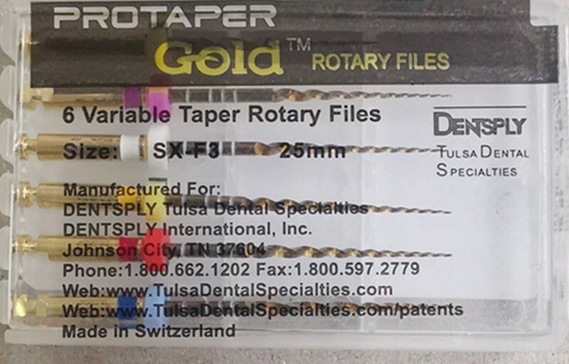 Protaper Gold Rotary Files Dentsply Tulsa Assorted Endodontics 21MM/25MM/31MM