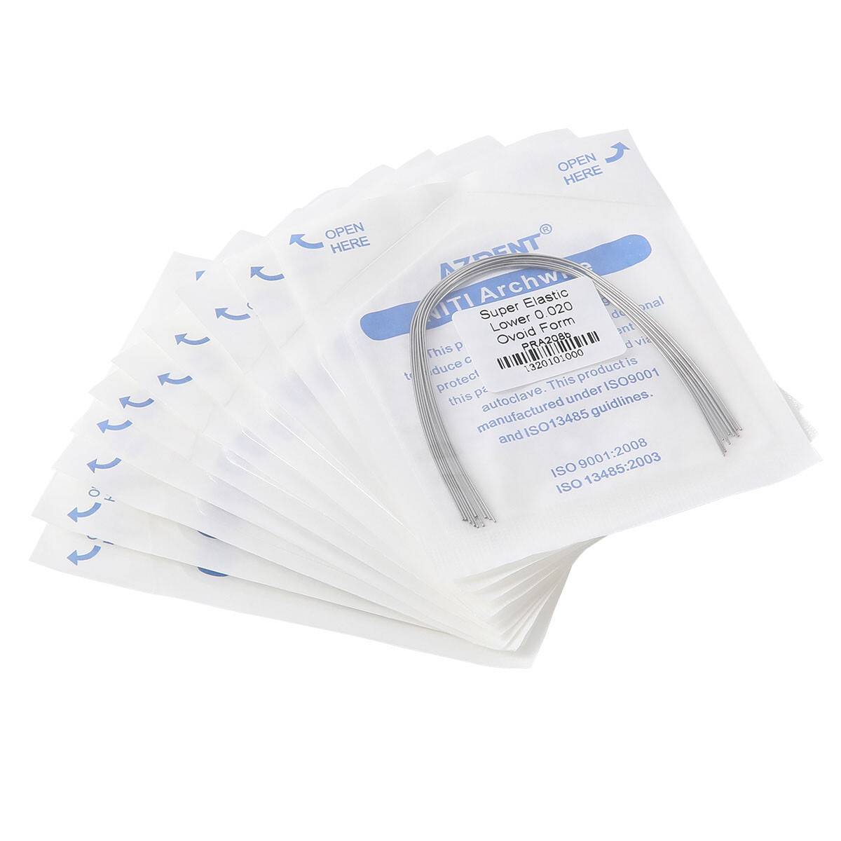 10pc AZDENT Dental Orthodontic Super Elastic Arch Wires Round 12/14/16/18/20