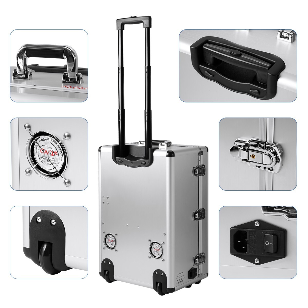 FDA Portable Dental Mobile Delivery Unit With Air Compressor Strong Suction 4H