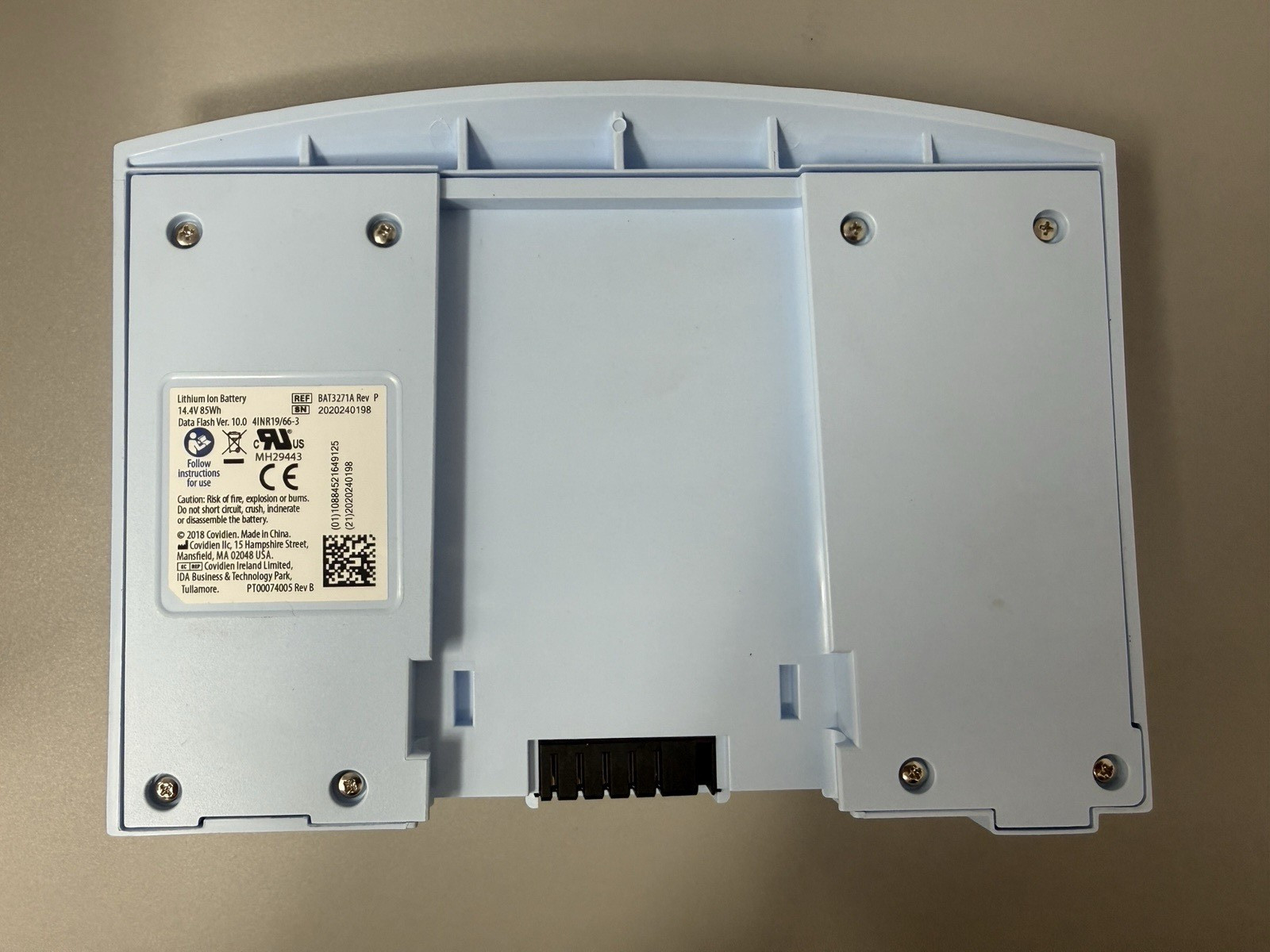 Covidien Newport Power Pac Battery Pack BAT3271A Rev P (0243B)